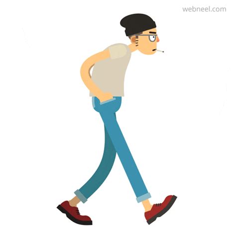 40 Human Walk Cycle Animation  Files For Animators Part 4