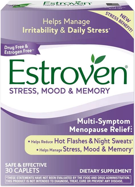 Estroven Stress Plus Mood And Memory Menopause Relief Dietary