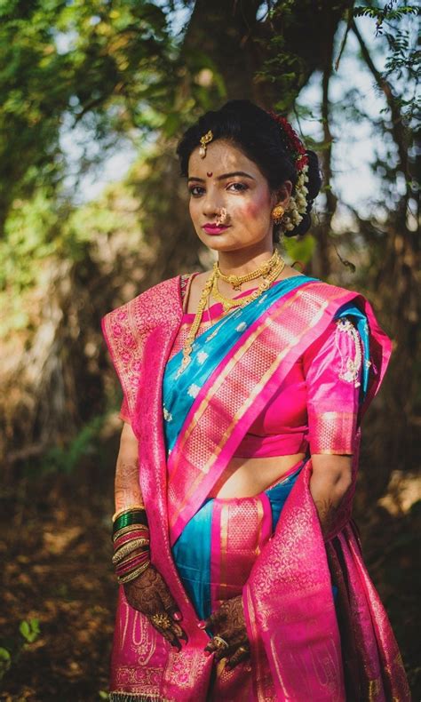 Stunning Maharashtrian Brides Who Wore A Different Colour Than Yellow And Green For Their D Day