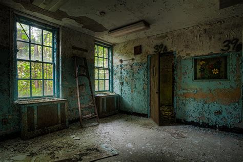 Abandoned Places Asylum Old Windows Waiting Room Photograph By
