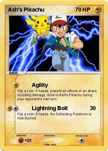 Pokémon Ash S Pikachu 636 636 Agility My Pokemon Card