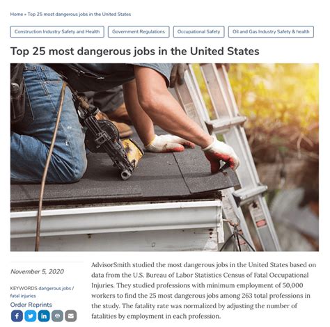 Top 25 Most Dangerous Jobs In The United States