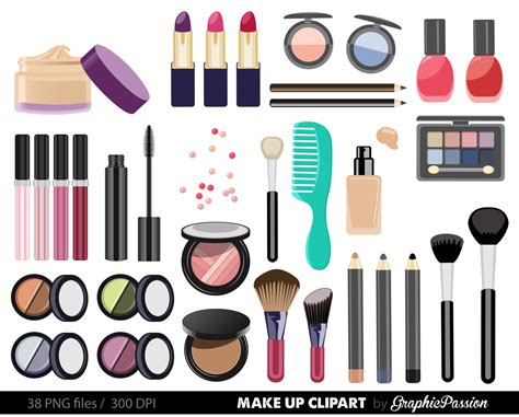 Make Up Collection Digital Clipart Beauty Clipart Cosmetic