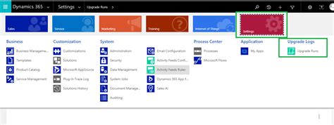 Upgrade Runs Entity In Dynamics 365 Crm Microsoft Dynamics 365 Crm