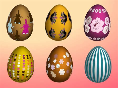 Decorative Easter Eggs Vector Art And Graphics
