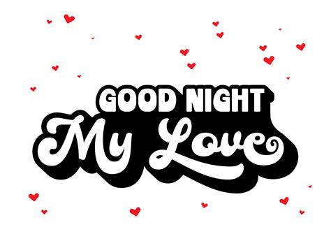 Good Night My Love Graphic By Design From Home · Creative Fabrica