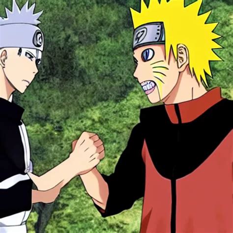 Naruto Uzumaki Meeting Bald Ichigo Kurosaki In The Stable Diffusion