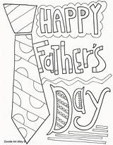 Coloring Pages Doodle Alley Father Fathers Happy Printable sketch template