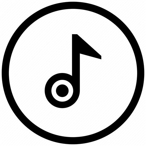 Note Music Sound Round Icon Download On Iconfinder