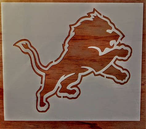 Detroit Lions Stencil Etsy
