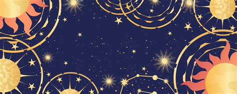 Fondo Astrológico Celestial Con Constelaciones Estrellas Sol Y Luna