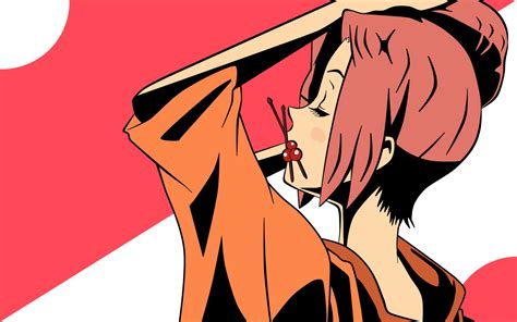 Red Haired Female Anime Character Fuu Samurai Champloo Hd Wallpaper