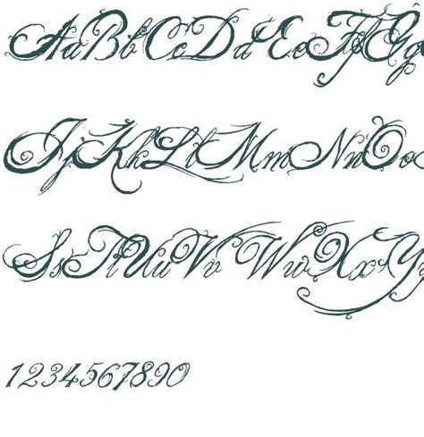 Cursive Tattoos Lettering Styles Alphabet Tattoo Fonts Cursive