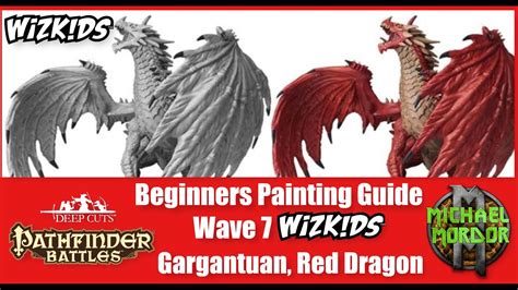 Wizkids Beginners Guide Painting Gargantuan Red Dragon Pathfinder
