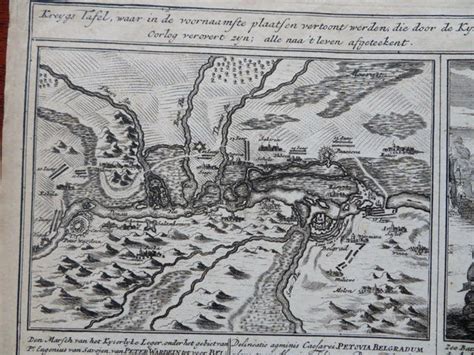 Austro Turkish War 1716 18 Battle Plans Fortifications Siege Prince Eu