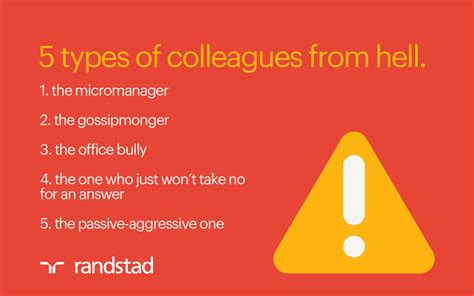 5 Types Of Toxic Coworkers From Hell And How To Deal With Them Randstad Singapore