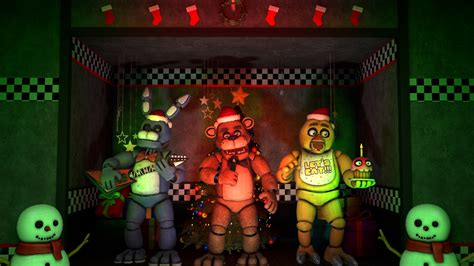 fnaf christmas poster a time lapse is coming out on the 24th r fivenightsatfreddys