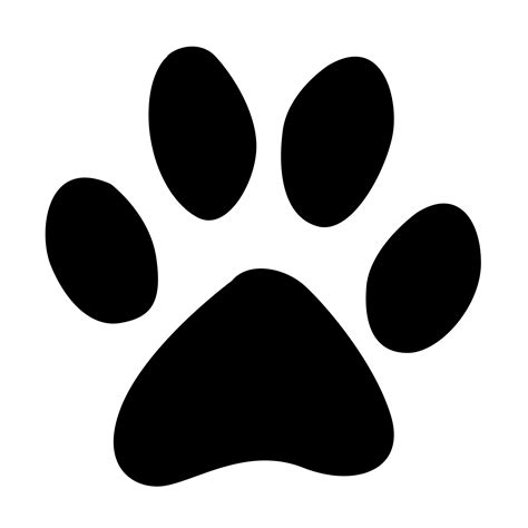 Paw Print Vector Icon Paw Drawing Cat Paw Drawing Dog Paw Drawing