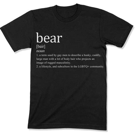 Bear Definition Shirt Gay T Shirt LGBT Pride Unisex T Etsy