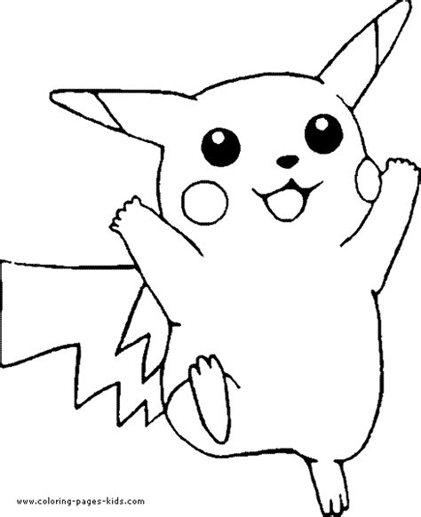 Pokémon Color Page Cartoon Color Pages Printable Cartoon Coloring
