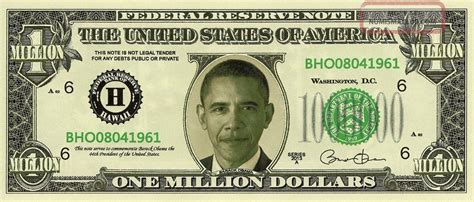 Million Dollar Bill Template