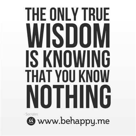 The Only True Wisdom Is Knowing That You Know Nothing Wise Words Wisdom