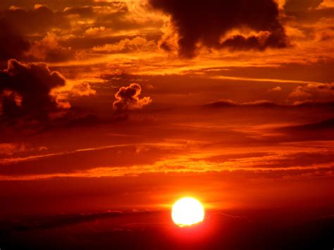Obrazy Horizont Mrak Neba Slnko Svitanie Západ Slnka Slnečnému
