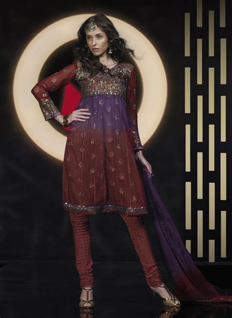 Fashion World Chiffon Anarkali Salwar Kameez