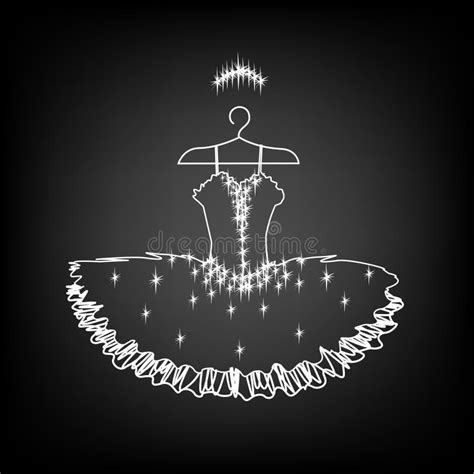 Ballet Tutu On A Hanger Silhouette Stock Vector Illustration Of Girls Hanger 197666675