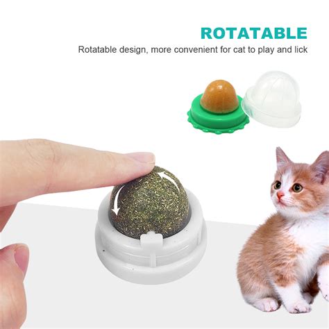 It has different effects on different cats, from calming them to exciting them. 4Pcs Catnip Balls Nature Mint Ball Rotating Catnip Toy ...