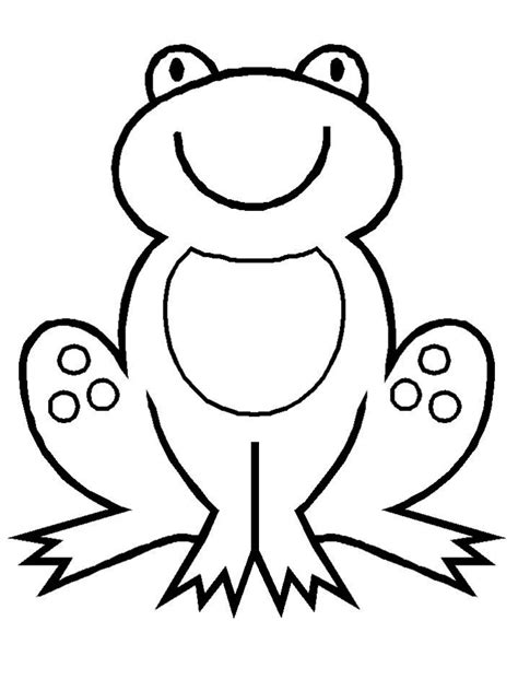 Get This Free Simple Frog Coloring Pages For Children Cm3xv