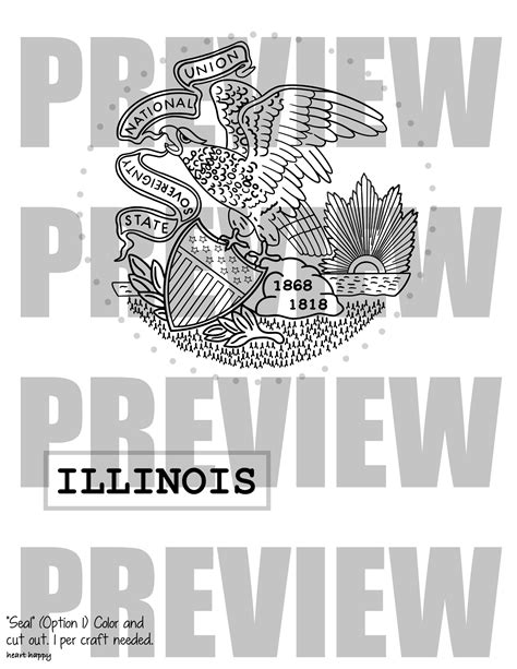 Illinois State Flag Craft Illinois State Symbols Made By Teachers