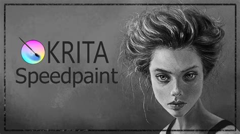 Painting A Girl Portrait In Krita Youtube