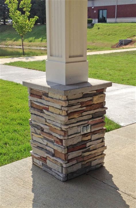 Stone Front Porch Column Ideas