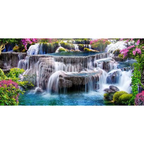 Diamond Painting Diy Full Round Drill Waterfall8040cm