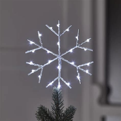 Snowflake Led Tree Topper Christmas Tree Toppers Lighted Lighted