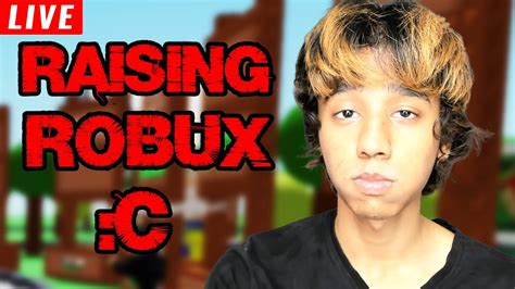 🔴roblox Live Raising Robux For Giveaways And Content 100 Robux 25