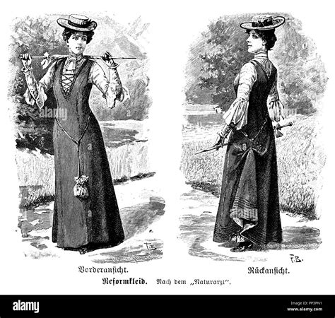 Reform Dress After The Naturopath 1905 Stock Photo Alamy