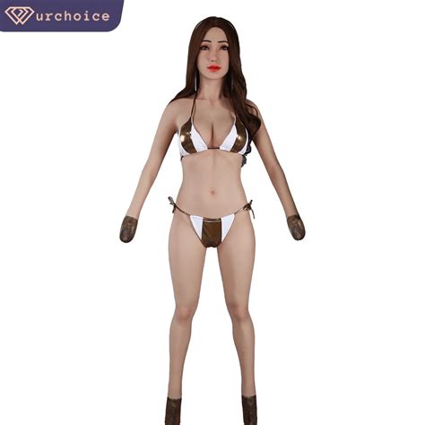 Silicone Fake Bodysuit With E Cup Boobs Vagina Full Body Suit For Sissy Crossdresser Cosplay