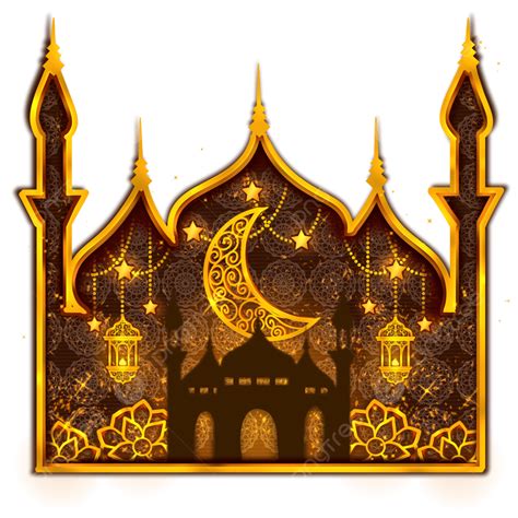Bulan Masjid Png Transparent Gambar Ornamen Yang Berbentuk Masjid Di