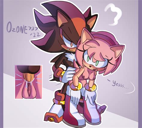 Rule 34 Amy Rose Anthro Balls Bodily Fluids Breasts Cum Duo