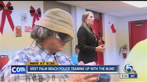 West Palm Beach Police Teaming Up With The Blind Youtube