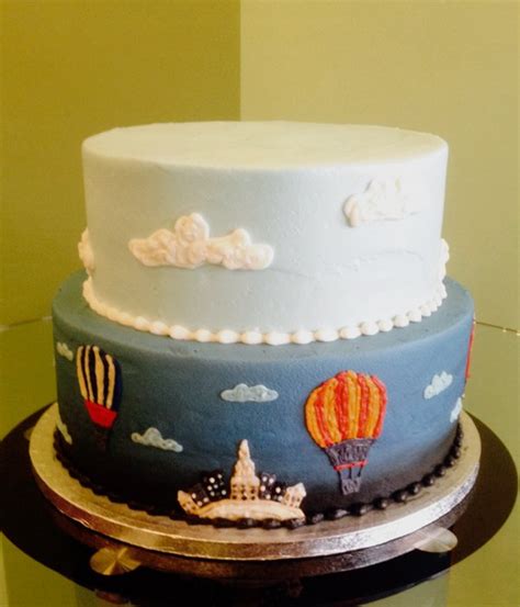 Hot Air Balloon Tiered Cake Classy Girl Cupcakes