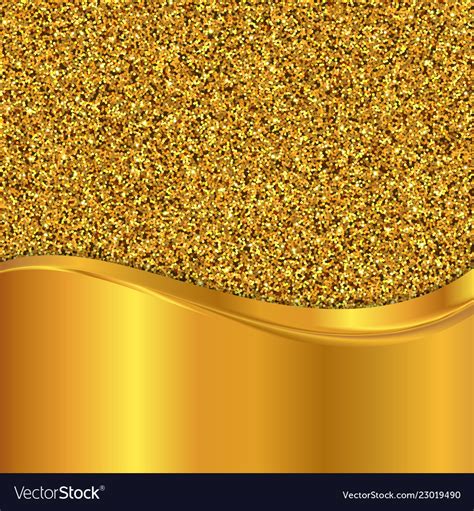 Gold Glitter Texture Golden Background Royalty Free Vector