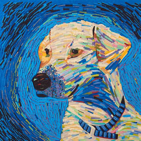Van Gogh Dog Christina Blais Fiber Artist