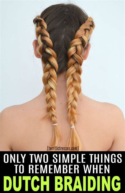 would you believe how to do dutch braids comes down to two just simple tricks it s… braided