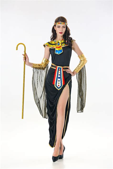 Deluxe Sexy Ladies Fancy Dress Cleopatra Egypt Womens Costume Egyptian Tiktokdresses