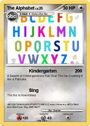 Pokémon The Alphabet Kindergarten My Pokemon Card