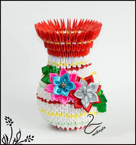 Flower Vase Tutorial Paper Crafts Origami