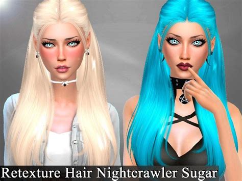 Retexture Hair Nightcrawler Sugarneed Mesh The Sims 4 Catalog